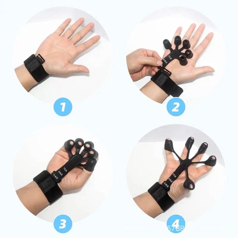 Finger Gripper, 6 Resistant Finger Exerciser, Patients Hand Recovery Physical Tools, Guitar Finger Strengthener, Silicone Gripster Grip, Finger Stretcher Hand Grip, Finger Sleeve for Guitar, Hand Therapy and Training Device Finger Gripper, 6 Resistant Finger Exerciser, Patients Hand Recovery Physical Tools, Guitar Finger Strengthener, Silicone Gripster Grip, Finger Stretcher Hand Grip, Finger Sleeve for Guitar, Hand Therapy and Training Device